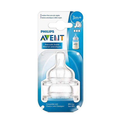 Philips Avent Anti Colic Flow Teats 3m+ Philips Avent Anti Colic Flow Teats 3m+ - Image 1