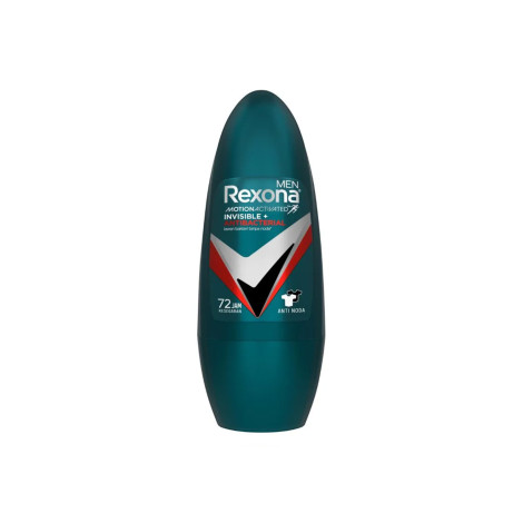 Rexona Men Invisible + Antibacterial Roll On 45ml Rexona Men Invisible + Antibacterial Roll On 45ml - Image 1
