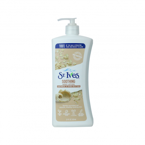 St. Ives Soothing Oatmeal & Shea Butter Body Lotion 621ml St. Ives Soothing Oatmeal & Shea Butter Body Lotion 621ml - Image 1