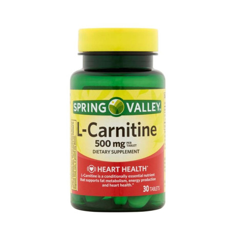 Spring Valley L-Carnitine 500mg 30 Tablets Spring Valley L-Carnitine 500mg 30 Tablets - Image 1