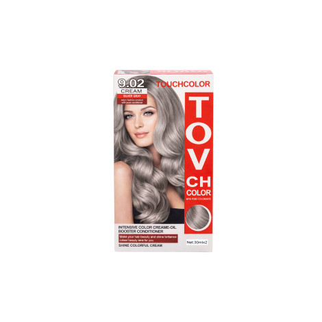 Tovch Hair color 30ml*2 - 9.02 Silver Grey Tovch Hair color 30ml*2 - 9.02 Silver Grey - Image 1