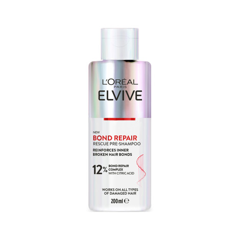 L'Oreal Elvive Bond Repair Rescue Pre Shampoo 200ml L'Oreal Elvive Bond Repair Rescue Pre Shampoo 200ml - Image 1