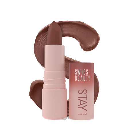Swiss Beauty Stay All Day Lipstck - 07 Sassy Swiss Beauty Stay All Day Lipstck - 07 Sassy - Image 1