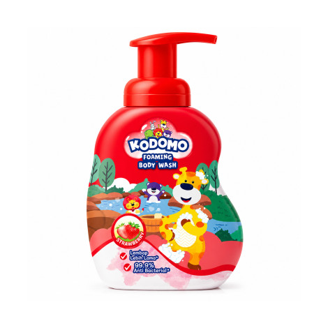 Kodomo Strawberry Foaming Body Wash 250ml Kodomo Strawberry Foaming Body Wash 250ml - Image 1