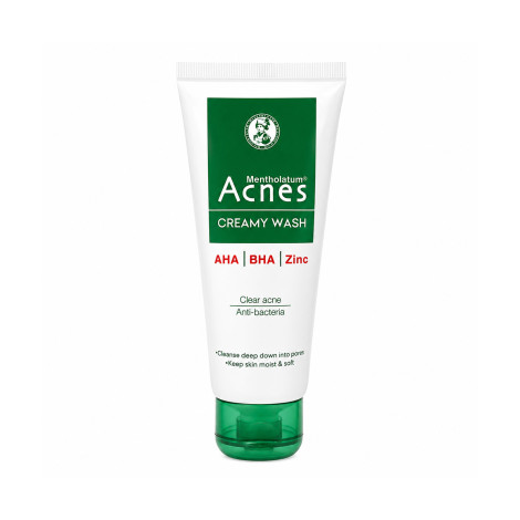 Rohto Acnes Mentholatum Aha Bha Zinc Creamy Wash 100g Rohto Acnes Mentholatum Aha Bha Zinc Creamy Wash 100g - Image 1