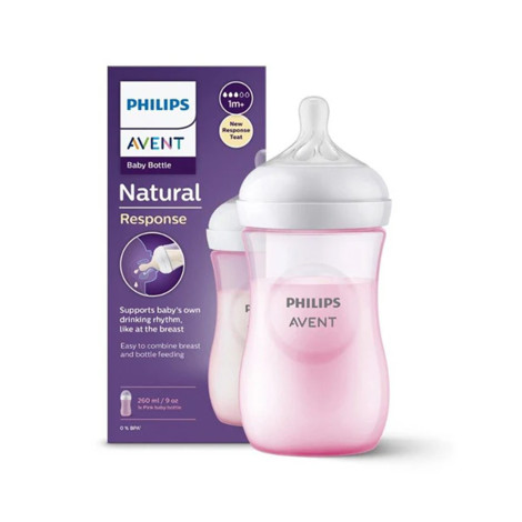 Philips Avent Natural Response Baby 1m+ 260ml Bottle Philips Avent Natural Response Baby 1m+ 260ml Bottle - Image 1