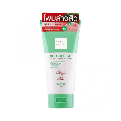 Baby Bright Clear & Treat Acne Cleansing Foam 120g Baby Bright Clear & Treat Acne Cleansing Foam 120g - Image 1