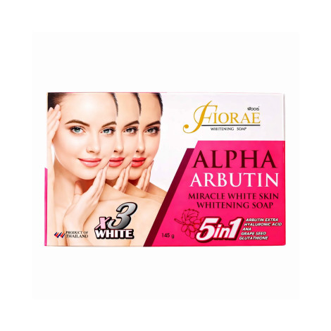 Fiorae Alpha Arbutin Miracle White Skin Whitening Soap 165g Fiorae Alpha Arbutin Miracle White Skin Whitening Soap 165g - Image 1
