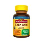 Nature Made Folic Acid 400 mcg (665 mcg DFE) Supplement 250 Tablets