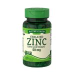 Nature's Truth Chelated Zinc 50mg 100 Tablets (USA)