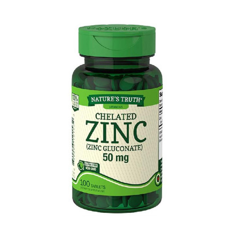 Nature's Truth Chelated Zinc 50mg 100 Tablets (USA) Nature's Truth Chelated Zinc 50mg 100 Tablets (USA) - Image 1