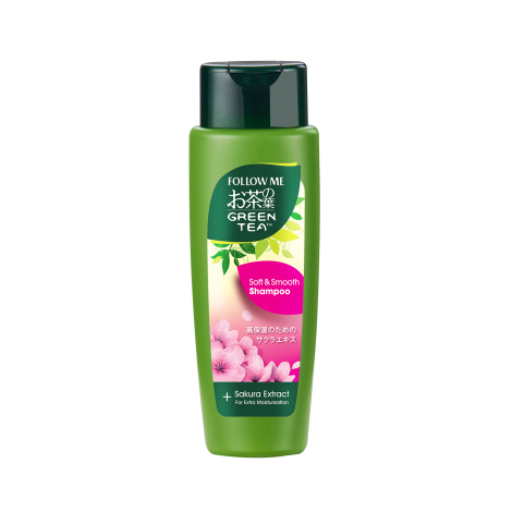 Follow Me Green Tea Soft & Smooth Sakura Extract Shampoo 320ml Follow Me Green Tea Soft & Smooth Sakura Extract Shampoo 320ml - Image 1