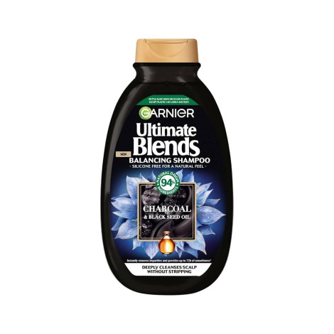Garnier Ultimate Blends Charcoal & Black Seed Oil Balancing Shampoo 300ml Garnier Ultimate Blends Charcoal & Black Seed Oil Balancing Shampoo 300ml - Image 1