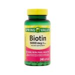 Spring Valley Biotin Softgels 5000mcg 240 Softgels