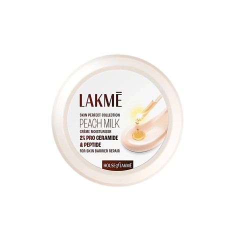 Lakme Peach Milk 2% Pro Ceramide & Peptide Creme 100g Lakme Peach Milk 2% Pro Ceramide & Peptide Creme 100g - Image 1