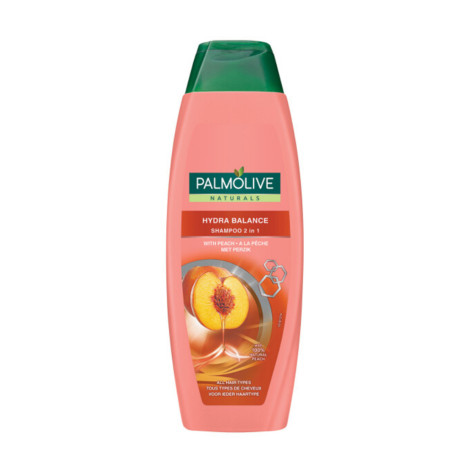 Palmolive With 100% Natural Peach Hydra Balance 2 in 1 Shampoo 350ml Palmolive With 100% Natural Peach Hydra Balance 2 in 1 Shampoo 350ml - Image 1