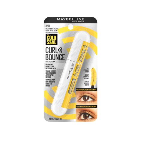 Maybelline The Colossal Curl Bounce Washable Mascara - 350 Blackest Black Maybelline The Colossal Curl Bounce Washable Mascara - 350 Blackest Black - Image 1
