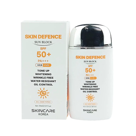 Skincare Korea Skin Defence Sun Block SPF 50+ PA+++ 70ml Skincare Korea Skin Defence Sun Block SPF 50+ PA+++ 70ml - Image 1
