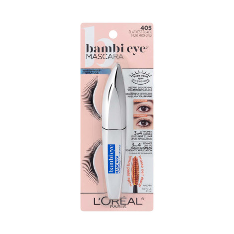 L'Oreal Bambi Eye Waterproof Mascara - 405 Blackest Black L'Oreal Bambi Eye Waterproof Mascara - 405 Blackest Black - Image 1