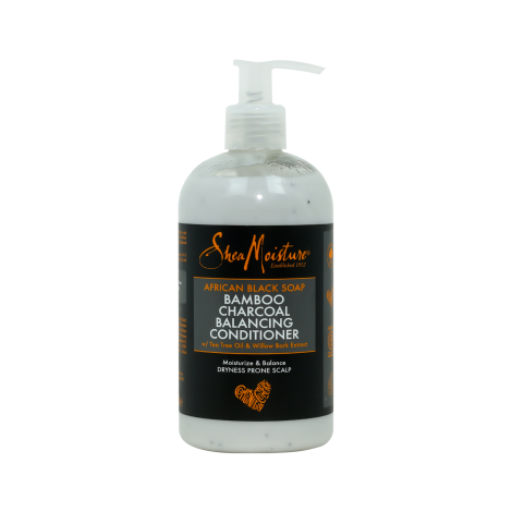 Shea Moisture African Black Soap Bamboo Charcoal Balancing Conditioner 384ml Shea Moisture African Black Soap Bamboo Charcoal Balancing Conditioner 384ml - Image 1