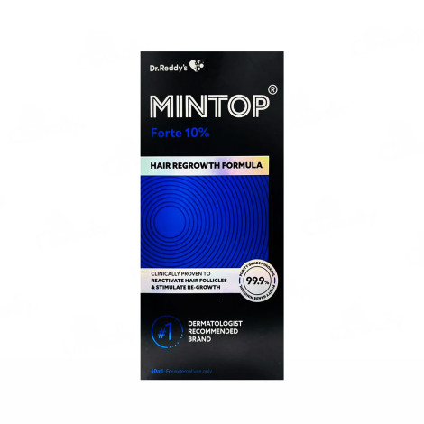 Dr. Reddy’s Mintop Forte 10% Hair Regrowth Formula 60ml Dr. Reddy’s Mintop Forte 10% Hair Regrowth Formula 60ml - Image 1