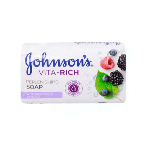 Johnson's Vita Rich Replenishing Soap With Raspberrry Extract 175g Johnson's Vita Rich Replenishing Soap With Raspberrry Extract 175g - Image 1