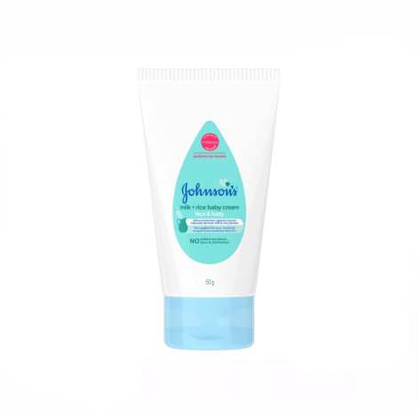 Johnson's Face & Body Milk + Rice Baby Cream 50g Johnson's Face & Body Milk + Rice Baby Cream 50g - Image 1