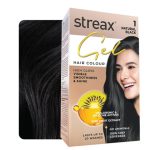 Streax Gel Hair Colour - 1 Natural Black