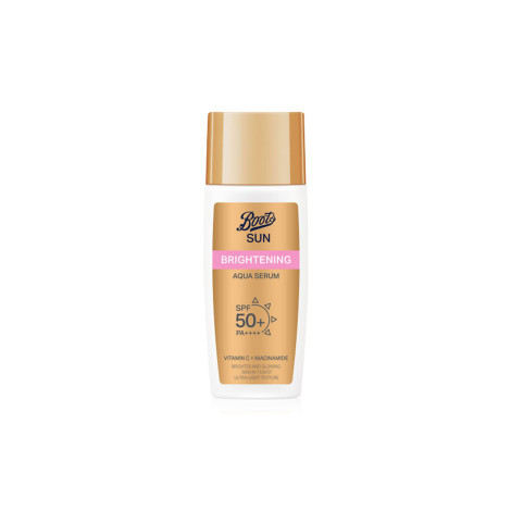 Boots Brightening Aqua Serum Sun SPF50+ PA++++ 40ml Boots Brightening Aqua Serum Sun SPF50+ PA++++ 40ml - Image 1