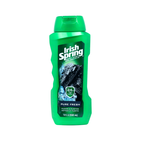 Irish Spring Pure Fresh With Charcoal Body Wash 532ml Irish Spring Pure Fresh With Charcoal Body Wash 532ml - Image 1