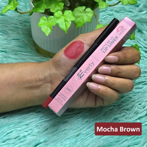 Everly Beauties Matte Makeup Waterproof Lip Liner - Mocha Brown Everly Beauties Matte Makeup Waterproof Lip Liner - Mocha Brown - Image 1