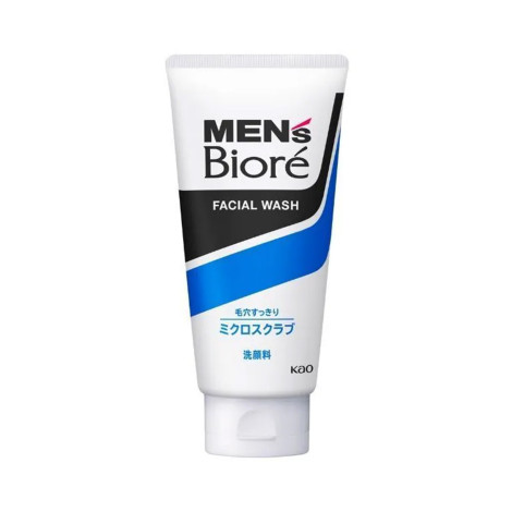 Biore Men's Clear Pores Micro Scrub Facial Wash 130g Biore Men's Clear Pores Micro Scrub Facial Wash 130g - Image 1