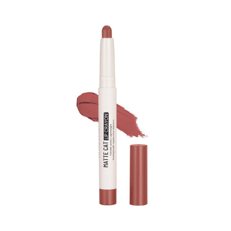 Swiss Beauty Matte Cat Lip Crayon – 07 Fig-Mauve Swiss Beauty Matte Cat Lip Crayon – 07 Fig-Mauve - Image 1