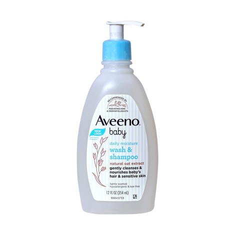 Aveeno Baby Daily Moisture Wash & Shampoo 354ml Aveeno Baby Daily Moisture Wash & Shampoo 354ml - Image 1