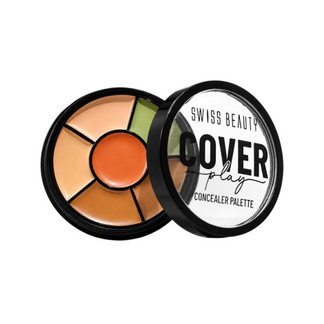 Swiss Beauty Cover Play 6 in 1 Concealer Palette - 01 Light To Medium Swiss Beauty Cover Play 6 in 1 Concealer Palette - 01 Light To Medium - Image 1