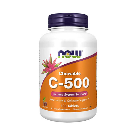 Now Foods Vitamin C-500 – 100 Veg Capsules Now Foods Vitamin C-500 – 100 Veg Capsules - Image 1