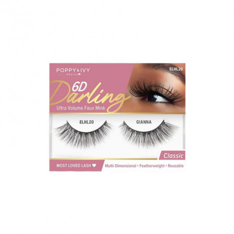 Absolute New York 6D Darling Ultra Volume Faux Mink Eye Lashes - ELHL20 Gianna Absolute New York 6D Darling Ultra Volume Faux Mink Eye Lashes - ELHL20 Gianna - Image 1
