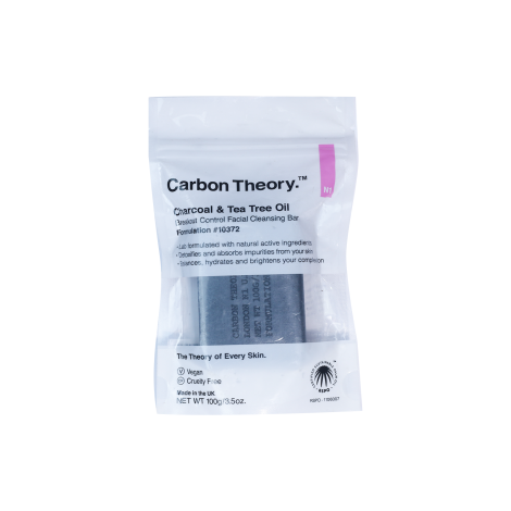 Carbon Theory Charcoal & Tea Tree Oil Facial Cleansing Bar 100g Carbon Theory Charcoal & Tea Tree Oil Facial Cleansing Bar 100g - Image 1