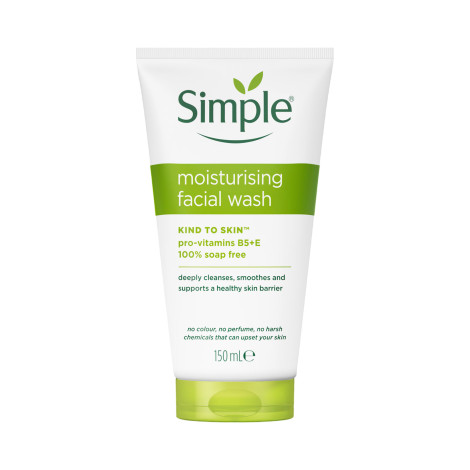Simple Kind to Skin Moisturising Face Wash 150ml Simple Kind to Skin Moisturising Face Wash 150ml - Image 1