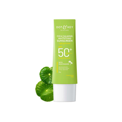 Dot & Key Cica Calming Mattifying Sunscreen SPF50+ PA+++ 50g Dot & Key Cica Calming Mattifying Sunscreen SPF50+ PA+++ 50g - Image 1