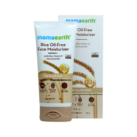 Mamaearth Rice Oil-Free Face Moisturizer 80 g Mamaearth Rice Oil-Free Face Moisturizer 80 g - Image 1