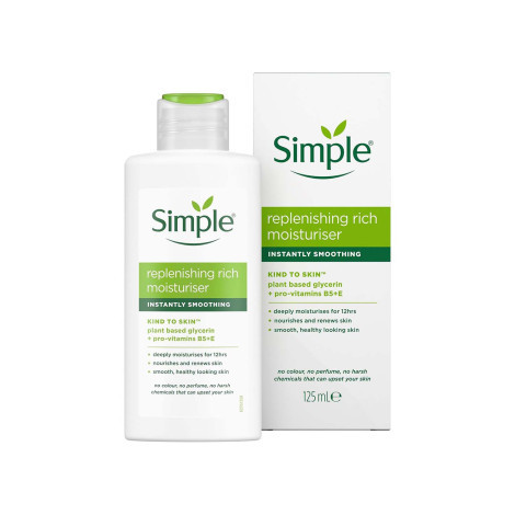 Simple Kind To Skin Replenishing Rich Moisturiser 125 ml Simple Kind To Skin Replenishing Rich Moisturiser 125 ml - Image 1
