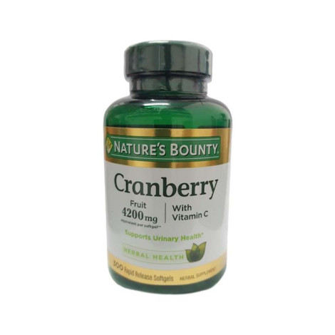 Nature’s Bounty Cranberry Pills 4200mg 300 Softgels Nature’s Bounty Cranberry Pills 4200mg 300 Softgels - Image 1