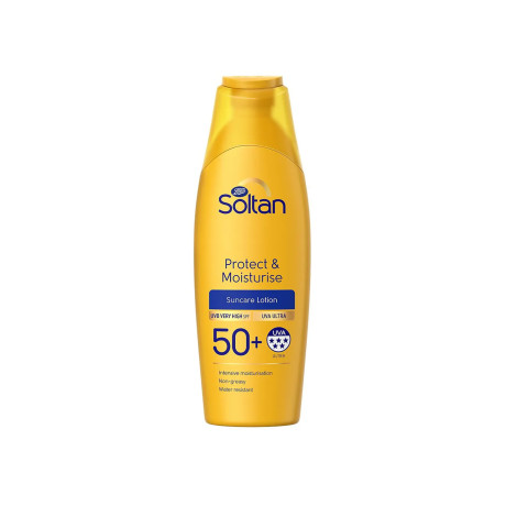 Boots Soltan Protect & Moisturise Suncare Lotion SPF50+ 200ml Boots Soltan Protect & Moisturise Suncare Lotion SPF50+ 200ml - Image 1