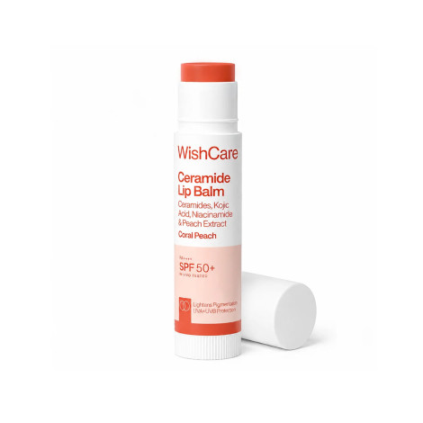 Wishcare Ceramide Lip Balm SPF50+ 5g - Coral Peach Wishcare Ceramide Lip Balm SPF50+ 5g - Coral Peach - Image 1