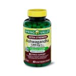 Spring Valley Extra Strength Ashwagandha1300 mg 60 Vegetarian Capsules
