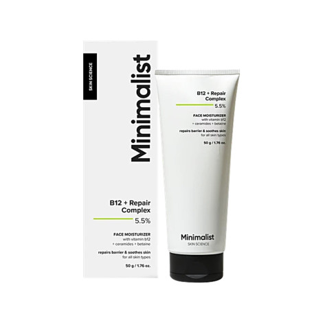 Minimalist B12 + Repair Complex 5.5% Face Moisturizer 50g Minimalist B12 + Repair Complex 5.5% Face Moisturizer 50g - Image 1