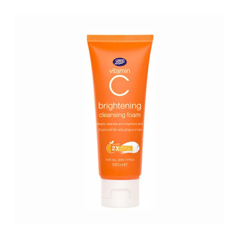 Boots Vitamin C Brightening Cleansing Foam 100ml Boots Vitamin C Brightening Cleansing Foam 100ml - Image 1