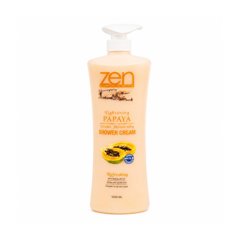 Zen Garden Lightening Papaya Deep Moisturizing Refreshing Shower Cream 1000ml Zen Garden Lightening Papaya Deep Moisturizing Refreshing Shower Cream 1000ml - Image 1