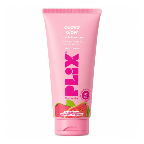 Plix Guava Glow Invisible Sunscreen SPF 50 PA++++ 50g Plix Guava Glow Invisible Sunscreen SPF 50 PA++++ 50g - Image 1